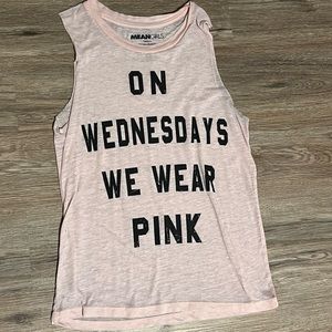 Mean Girls Workout tank - on Wednesdays we wear pink